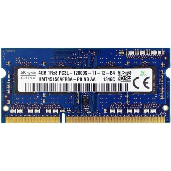Модуль пам'яті для ноутбука SoDIMM DDR3L 4GB 1600 MHz Hynix (HMT451S6AFR8A-PB)