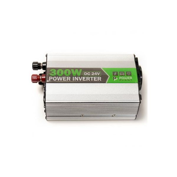 Автомобільний інвертор 24V/220V 300W, USB 5V 1A, HYM300-242 PowerPlant (KD00MS0002)