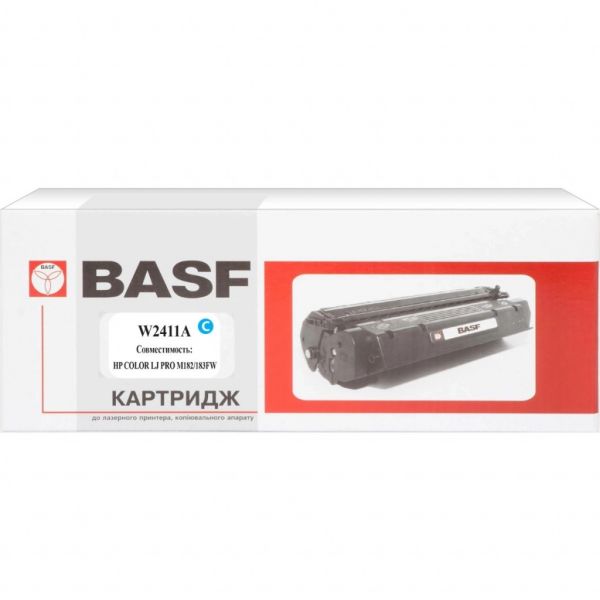 Картридж BASF HP CLJ M182/183, W2411A Cyan (BASF-KT-W2411A-WOC)