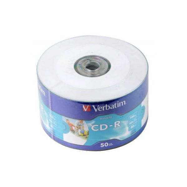 Диск CD Verbatim 700Mb 52x WrapTape Extra PRINTABLE (43794)