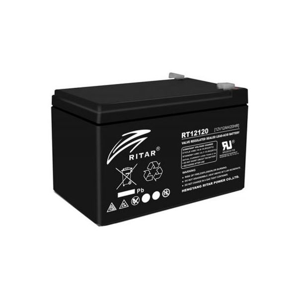 Батарея до ДБЖ Ritar AGM RT12120B, 12V-12Ah (RT12120B)