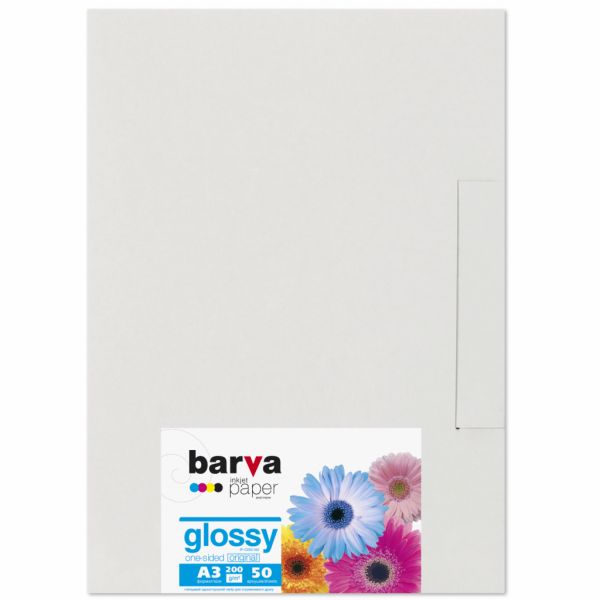 Фотопапір Barva A3 Original Glossy 200 г/м2, 50c (IP-C200-342)