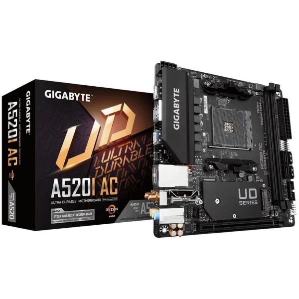 Материнська плата Gigabyte A520I AC