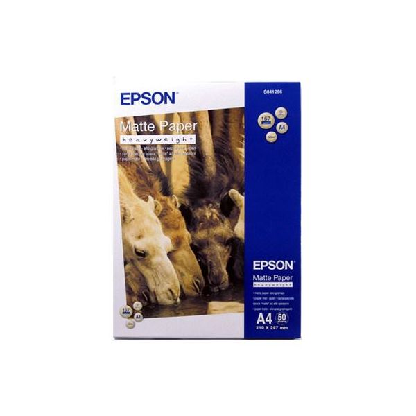 Папір Epson A4 Matte Paper-Heavyweight (C13S041256)