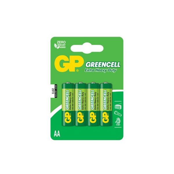 Батарейка Gp AA R6 солевая * 4 (15G-U4 / 4891199000133)