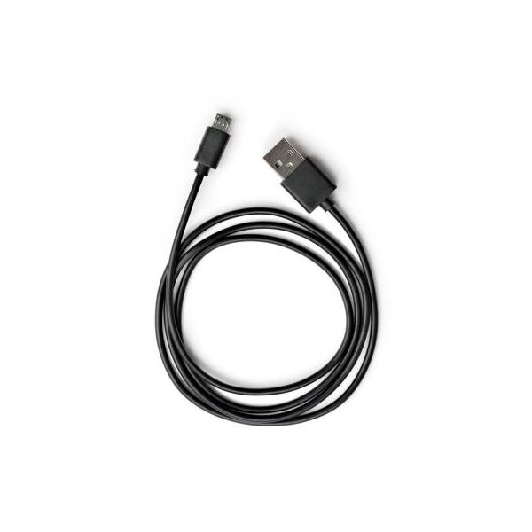 Дата кабель USB 2.0 AM to Micro 5P PVC 1m black Vinga (VCPDCM1BK)