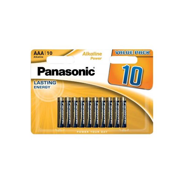 Батарейка Panasonic AAA LR03 Alkaline Power * 10 (LR03REB/10BW)