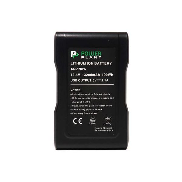 Акумулятор до фото/відео PowerPlant Sony AN-190W, 13200mAh (DV00DV1418)
