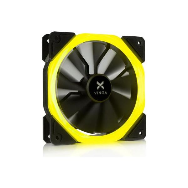 Кулер до корпусу Vinga LED fan-01 yellow