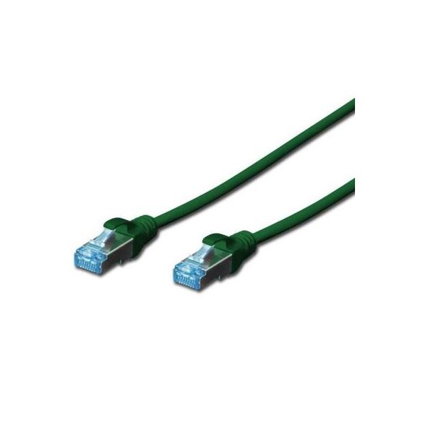 Патч-корд Digitus 0.5м, cat.5e, SF-UTP, AWG 26/7, green (DK-1531-005/G)