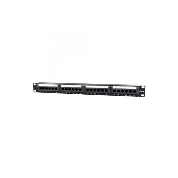 Патч-панель 19" 24xRJ-45 UTP cat.5е, 1U, тип 110 Cablexpert (NPP-C524CM-001)