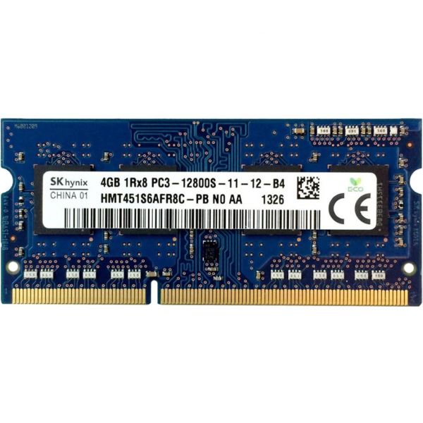 Модуль пам'яті для ноутбука SoDIMM DDR3 4GB 1600 MHz Hynix (HMT451S6AFR8C-PB)