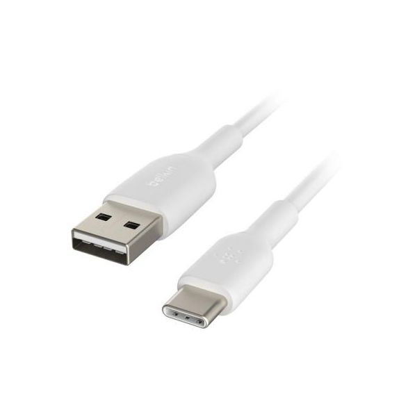 Дата кабель USB 2.0 AM to Type-C 2.0m PVC white Belkin (CAB001BT2MWH)