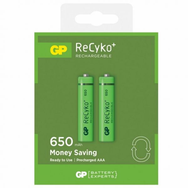 Акумулятор Gp AAA 65AAAHCE-EB2 Recyko 650 mAh * 2 (65AAAHCE / 4891199186677)