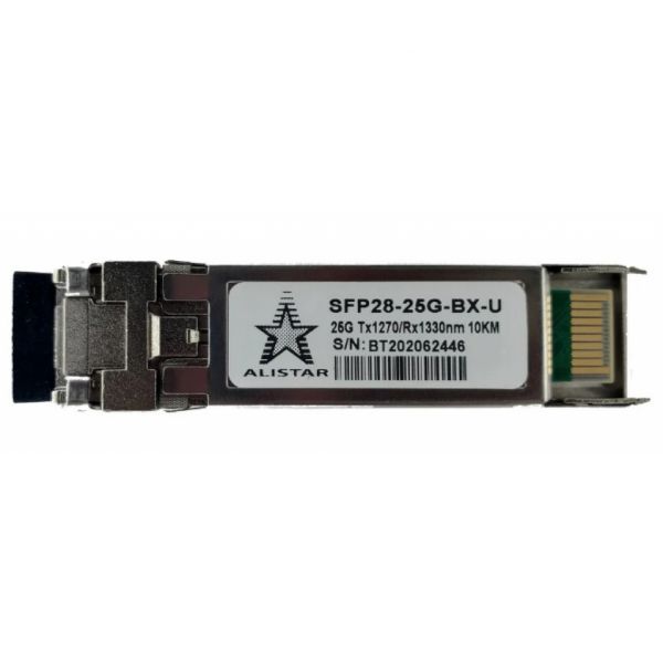 Модуль SFP Alistar Модуль SFP28 25GBASE-LR 1SM WDM LC 10KM TX1270/RX1330nm DDM/ (SFP28-LR-BX-U)