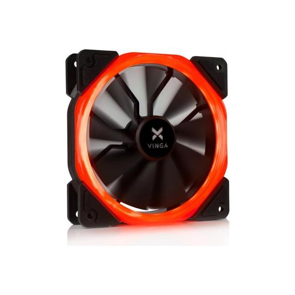 Кулер до корпусу Vinga LED fan-01 red