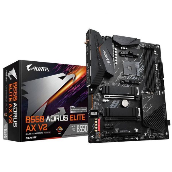 Материнська плата Gigabyte B550 AORUS ELITE AX V2