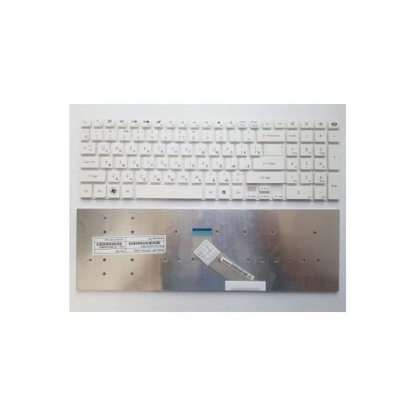 Клавіатура ноутбука Packard Bell NV50/NV51/NV53/NV55/F4211/P5WS0/TX69 белая RU (MP-10K33SU-6982/PK130HQ1B04)