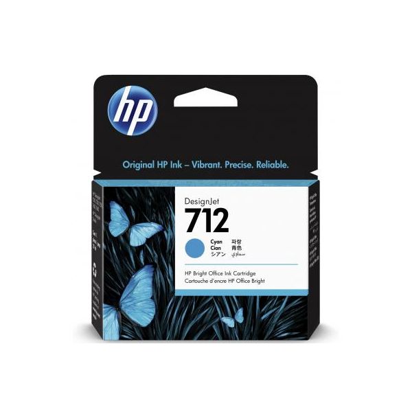 Картридж HP DJ No.712 DesignJet Т230/Т630 Cyan 29ml (3ED67A)