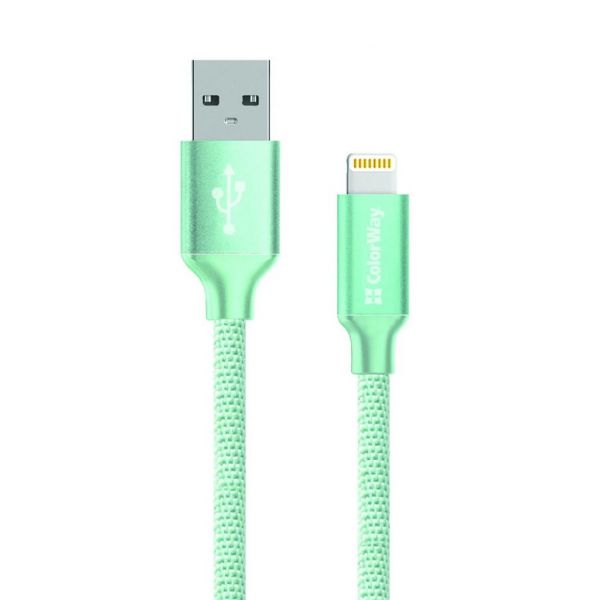 Дата кабель USB 2.0 AM to Lightning mint Colorway (CW-CBUL004-MT)