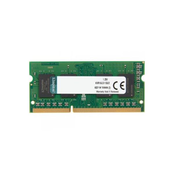 Модуль пам'яті для ноутбука SoDIMM DDR3L 2GB 1600 MHz Kingston (KVR16LS11S6/2)