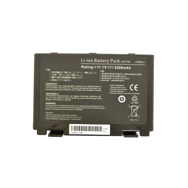 Акумулятор до ноутбука AlSoft Asus A32-F82 5200mAh 6cell 11.1V Li-ion (A41198)