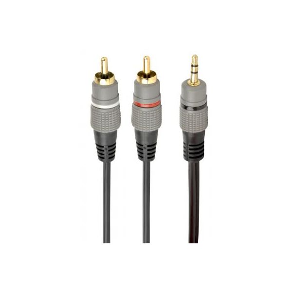 Кабель мультимедійний Jack 3.5mm to 2хRCA 2.5m Cablexpert (CCA-352-2.5M)