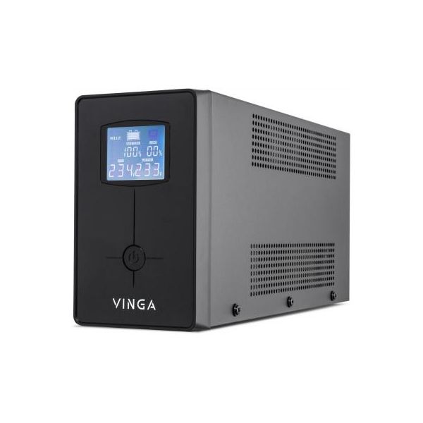 Пристрій безперебійного живлення Vinga LCD 1200VA metal case with USB (VPC-1200MU)