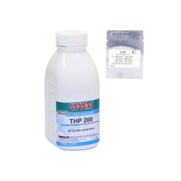 Тонер HP CLJ Pro 200/M251/M276n Cyan +chip WWM (TC200C)