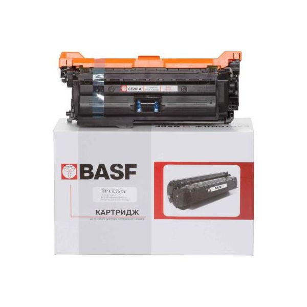 Картридж BASF для HP CLJ CP4025dn/4525xh аналог CE261A Cyan (KT-CE261A)