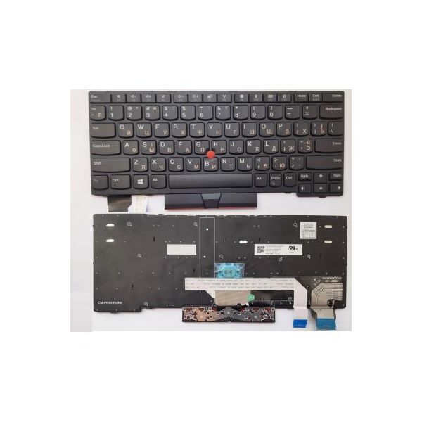 Клавіатура ноутбука Lenovo ThinkPad X280 черная с черной,трек (A46075)