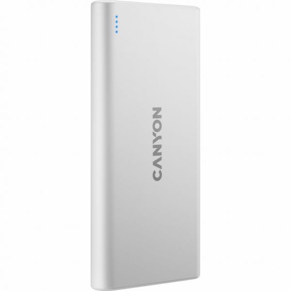 Батарея універсальна Canyon PB-106 10000mAh Input 5V/2A, Output 5V/2.1A(Max) (CNE-CPB1006W)