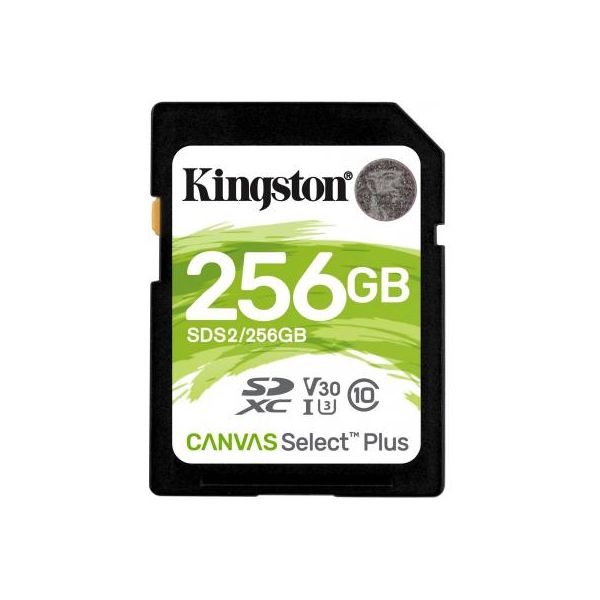 Карта пам'яті Kingston 256GB SDXC class 10 UHS-I U3 Canvas Select Plus (SDS2/256GB)