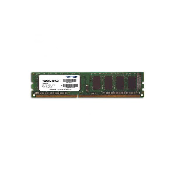 Модуль пам'яті для комп'ютера DDR3 8GB 1600 MHz Patriot (PSD38G16002)