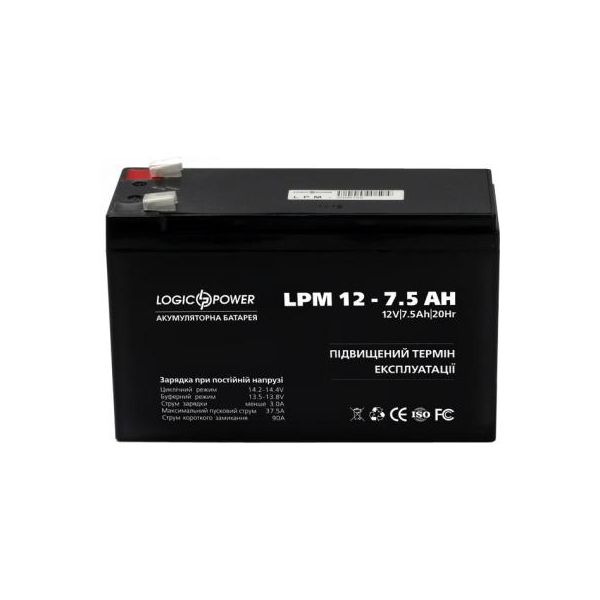 Батарея до ДБЖ LogicPower LPM 12В 7.5 Ач (3864)