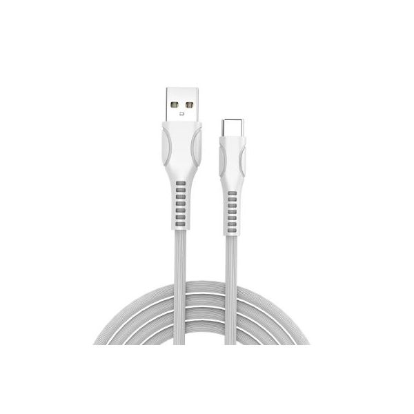 Дата кабель Colorway USB 2.0 AM to Type-C 1.0m line-drawing white (CW-CBUC029-WH)