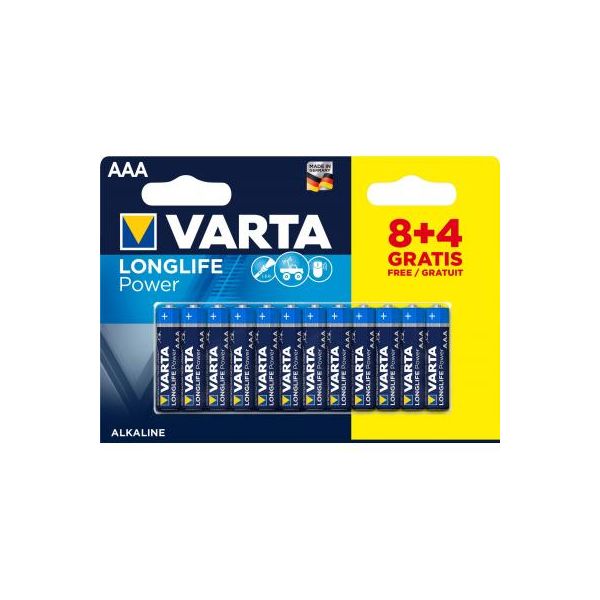 Батарейка Varta AAA Varta LongLife Power * 12 (8+4) (04903121472)