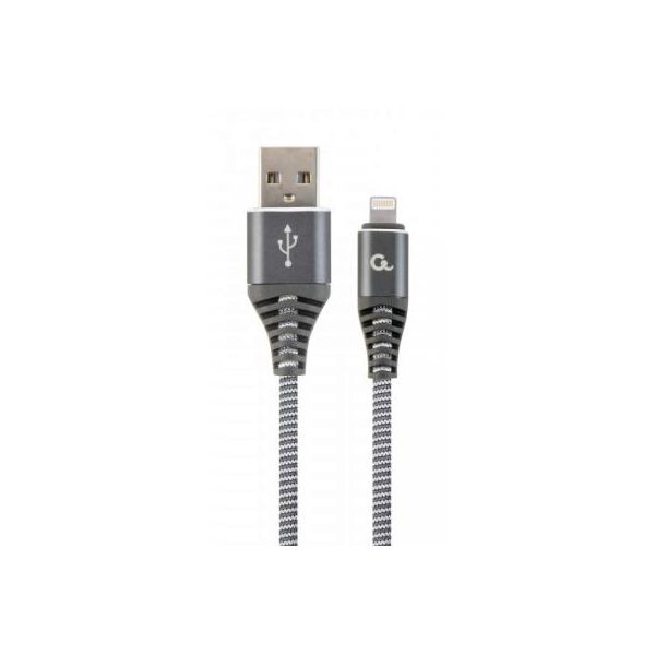 Дата кабель USB 2.0 AM to Lightning 2.0m Cablexpert (CC-USB2B-AMLM-2M-BW2)