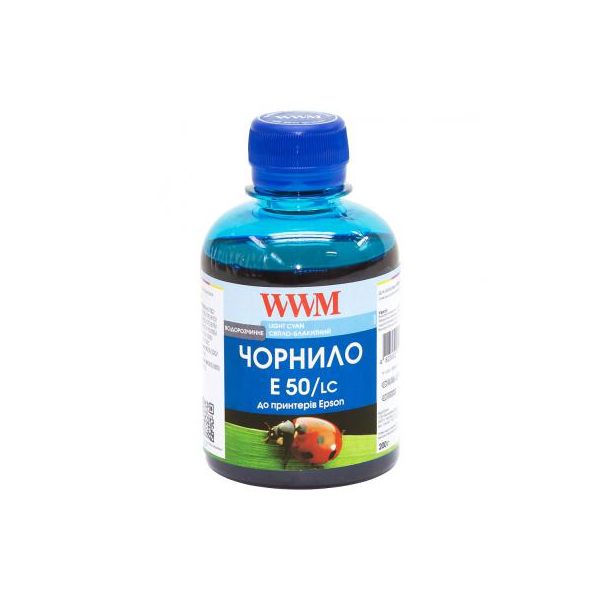 Чорнило WWM Epson Stylus Photo R200/R340/RX620 1000г Light Cyan Water-so (E50/LC-4)