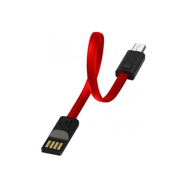 Дата кабель USB 2.0 AM to Micro 5P 0.22m red Colorway (CW-CBUM022-RD)