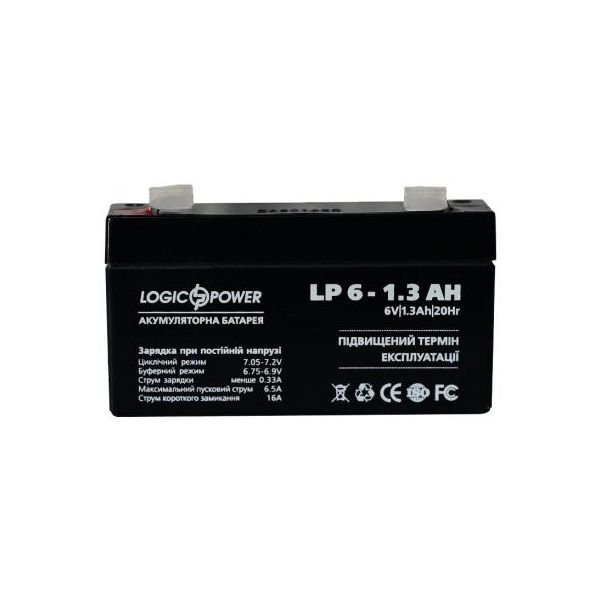 Батарея до ДБЖ LogicPower LPM 6В 1.3 Ач (4157)