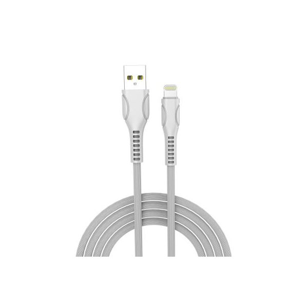 Дата кабель Colorway USB 2.0 AM to Lightning 1.0m line-drawing white (CW-CBUL027-WH)