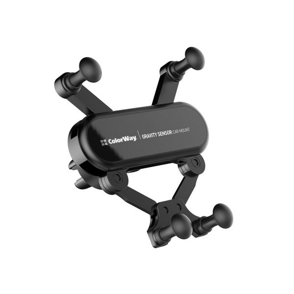 Універсальний автотримач ColorWay Gravity Sensor Holder Black (CW-CHG11-BK)