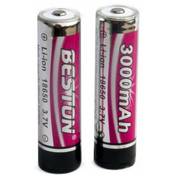 Акумулятор 18650 (168A) 3000 mAh *2 з захистом Beston (AAB1848)