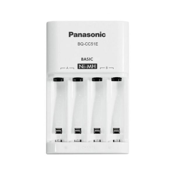 Зарядний пристрій для акумуляторів Panasonic Basic Charger New (BQ-CC51E)