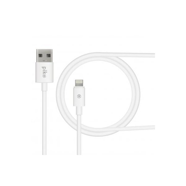 Дата кабель USB 2.0 AM to Lightning 2.0m white Piko (1283126493867)