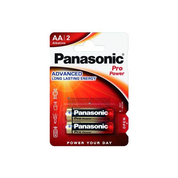 Батарейка Panasonic AA PRO POWER * 2 (LR6XEG/2BPR / LR6XEG/2BPU)