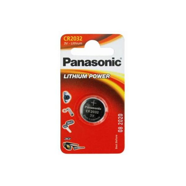 Батарейка Panasonic CR 2032 Lithium * 1 (CR-2032EL/1B)