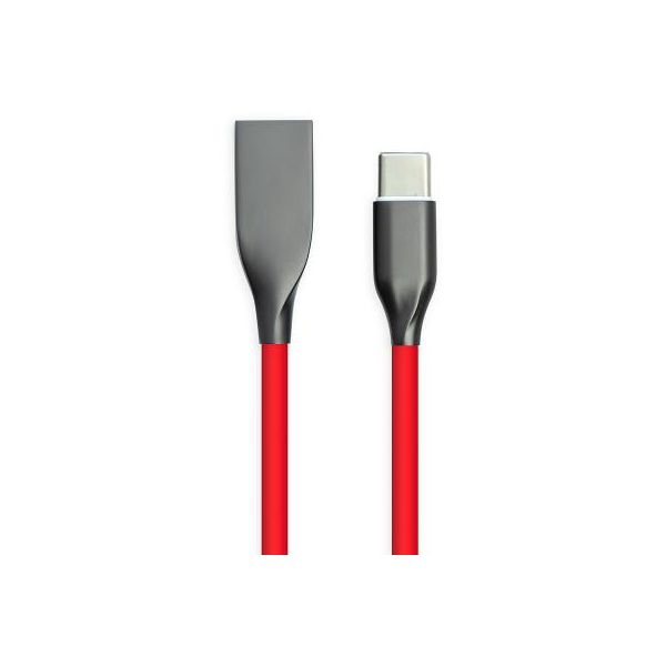 Дата кабель USB 2.0 AM to Type-C 2.0m red PowerPlant (CA911394)