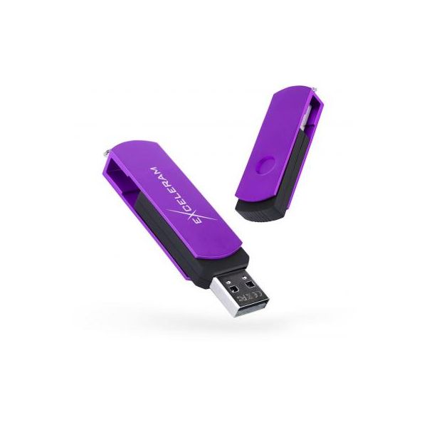 USB флеш накопичувач eXceleram 64GB P2 Series Grape/Black USB 2.0 (EXP2U2GPB64)